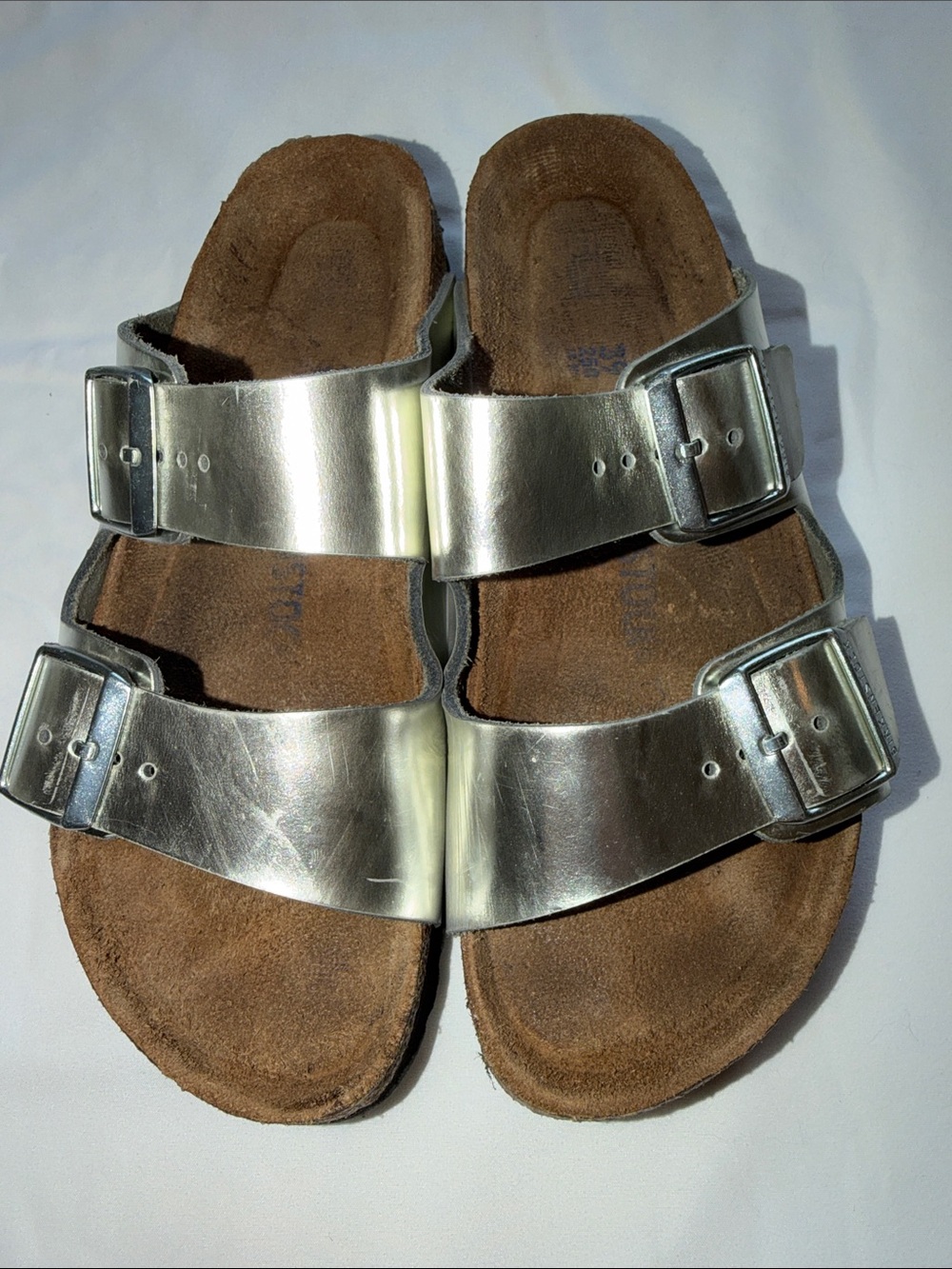 Women’s Silver Birkenstocks!